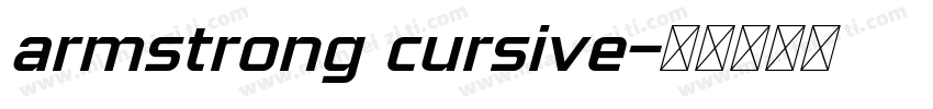 armstrong cursive字体转换